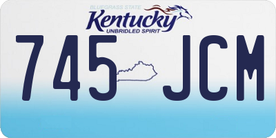 KY license plate 745JCM