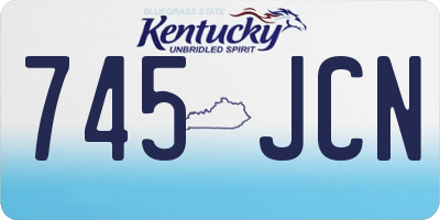 KY license plate 745JCN