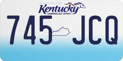 KY license plate 745JCQ