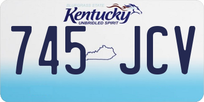 KY license plate 745JCV