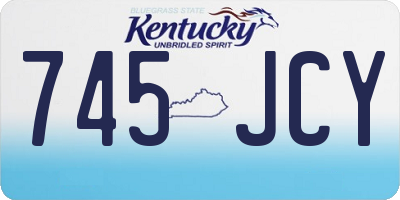 KY license plate 745JCY