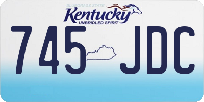 KY license plate 745JDC