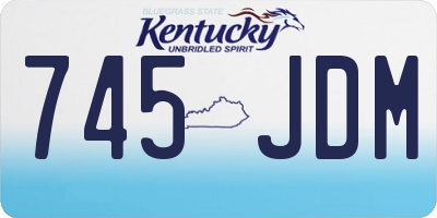 KY license plate 745JDM
