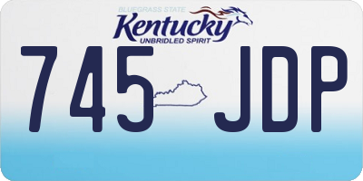 KY license plate 745JDP
