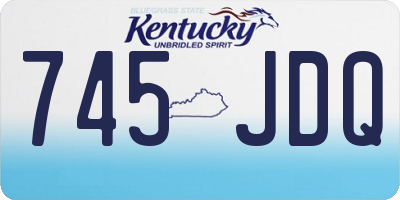 KY license plate 745JDQ