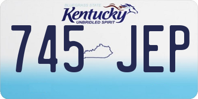 KY license plate 745JEP