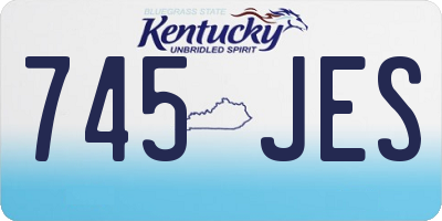 KY license plate 745JES