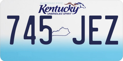 KY license plate 745JEZ