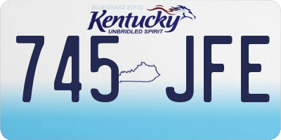 KY license plate 745JFE