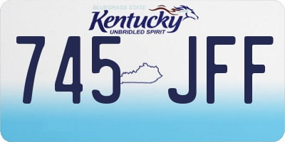 KY license plate 745JFF