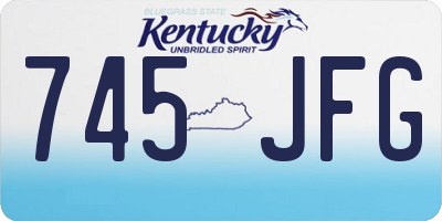 KY license plate 745JFG