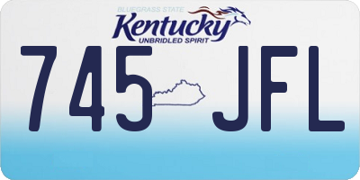KY license plate 745JFL