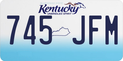 KY license plate 745JFM