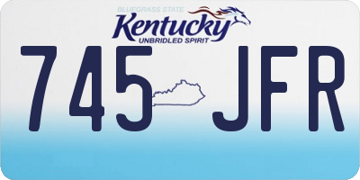 KY license plate 745JFR