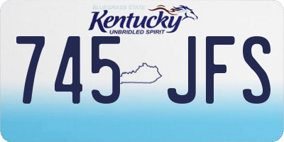 KY license plate 745JFS