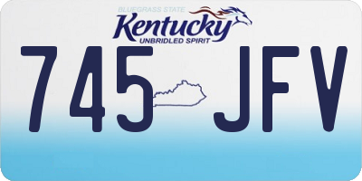 KY license plate 745JFV