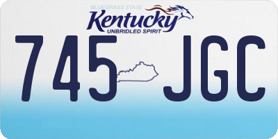 KY license plate 745JGC