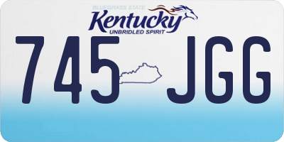 KY license plate 745JGG