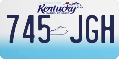 KY license plate 745JGH