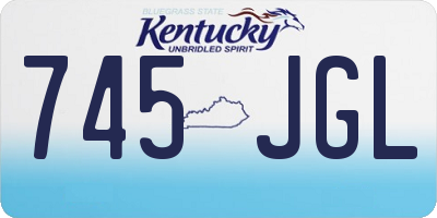KY license plate 745JGL