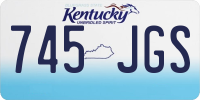 KY license plate 745JGS