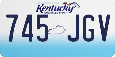 KY license plate 745JGV