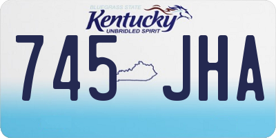 KY license plate 745JHA