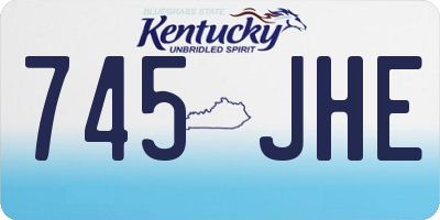 KY license plate 745JHE
