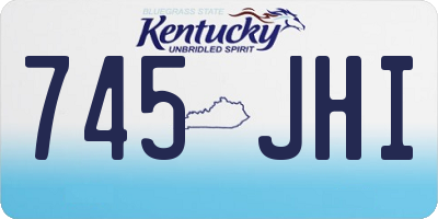 KY license plate 745JHI