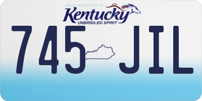 KY license plate 745JIL