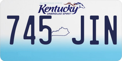 KY license plate 745JIN
