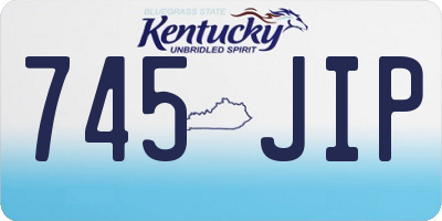 KY license plate 745JIP