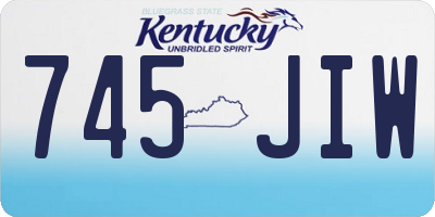 KY license plate 745JIW