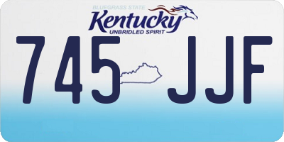 KY license plate 745JJF