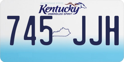 KY license plate 745JJH