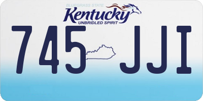 KY license plate 745JJI