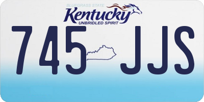 KY license plate 745JJS