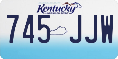 KY license plate 745JJW