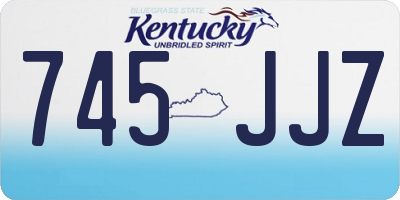 KY license plate 745JJZ