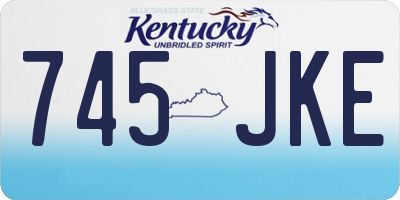 KY license plate 745JKE