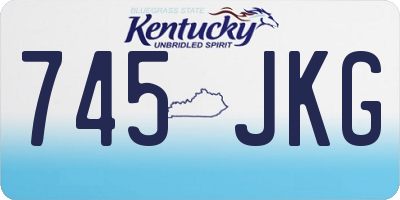 KY license plate 745JKG