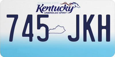 KY license plate 745JKH