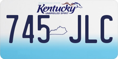 KY license plate 745JLC