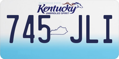 KY license plate 745JLI