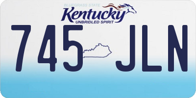 KY license plate 745JLN