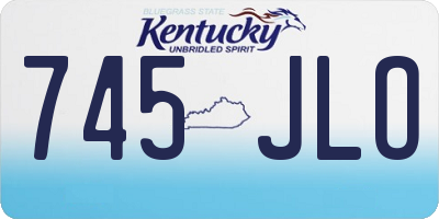 KY license plate 745JLO