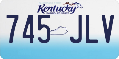 KY license plate 745JLV