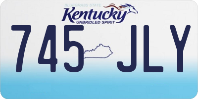 KY license plate 745JLY