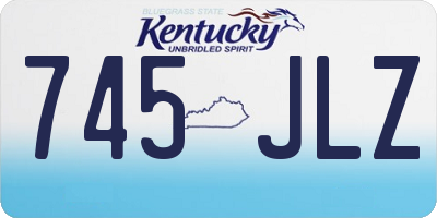 KY license plate 745JLZ