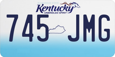 KY license plate 745JMG
